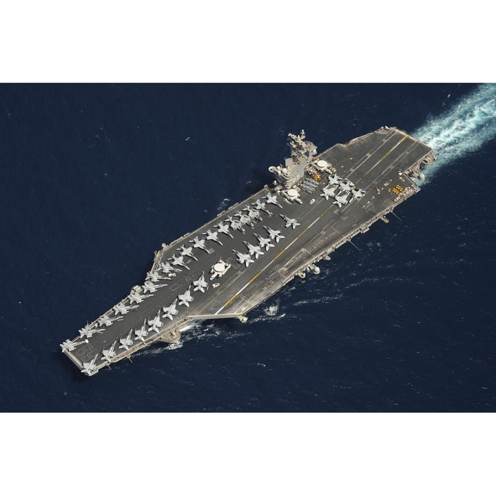 The aircraft carrier USS Dwight D. Eisenhower Poster Print Image 2