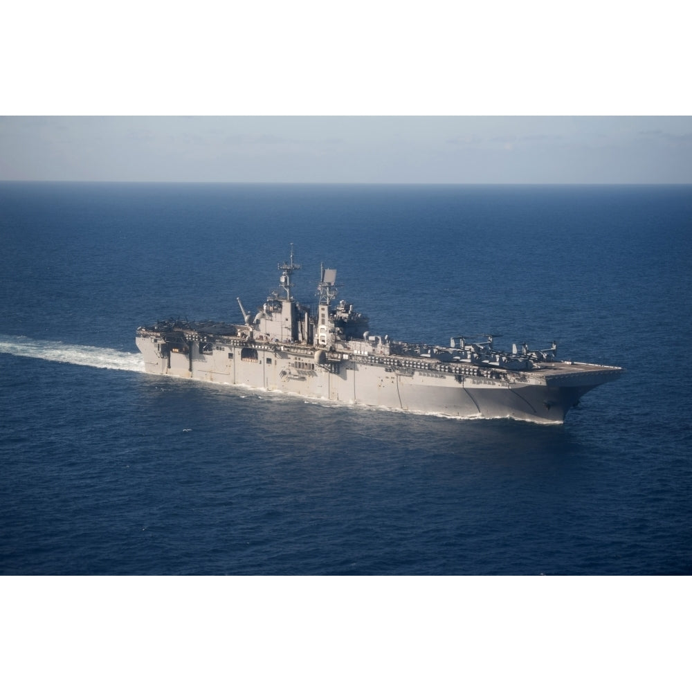 USS Bonhomme Richard transits the Coral Sea Poster Print Image 1