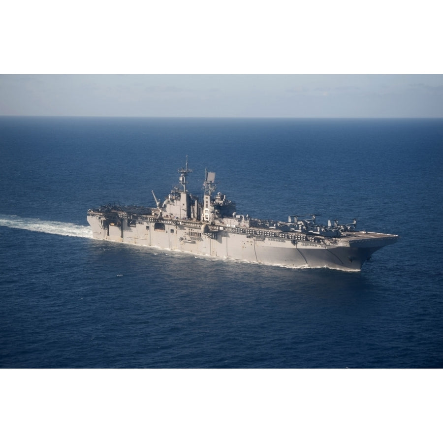 USS Bonhomme Richard transits the Coral Sea Poster Print Image 1