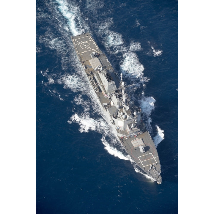 USS Stout transits the Mediterranean Sea Poster Print Image 2