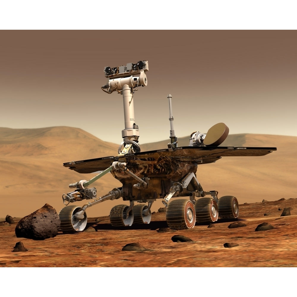 Artists Rendition of Mars Rover Poster Print Image 1