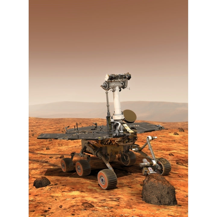 Artists rendition of Mars Rover Poster Print Image 1