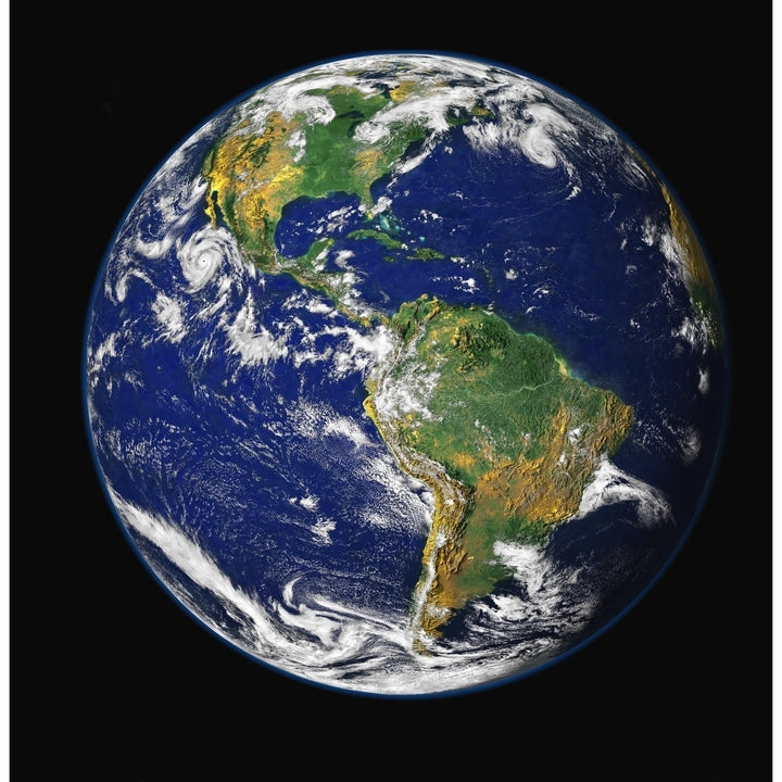 Full Earth showing the western hemisphere Poster Print Image 2