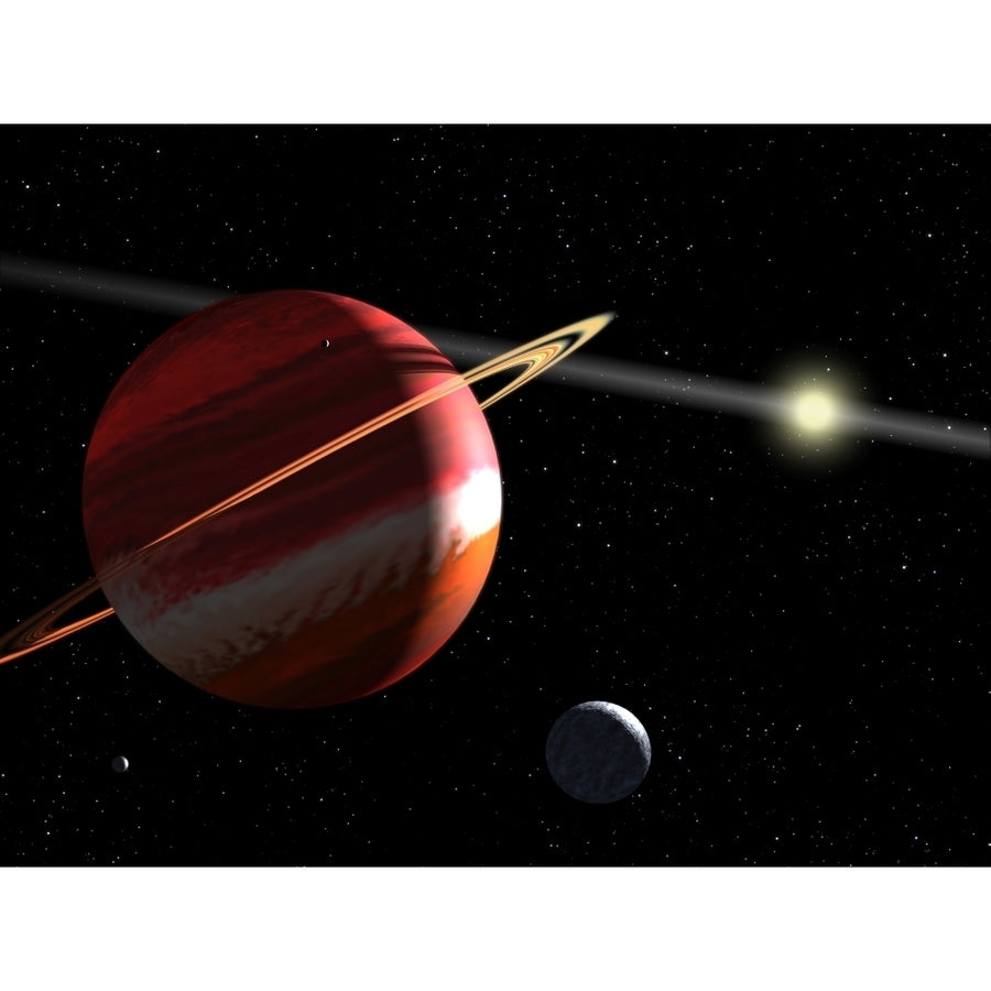 A Jupiter-mass planet orbiting the nearby star Epsilon Eridani Poster Print Image 1