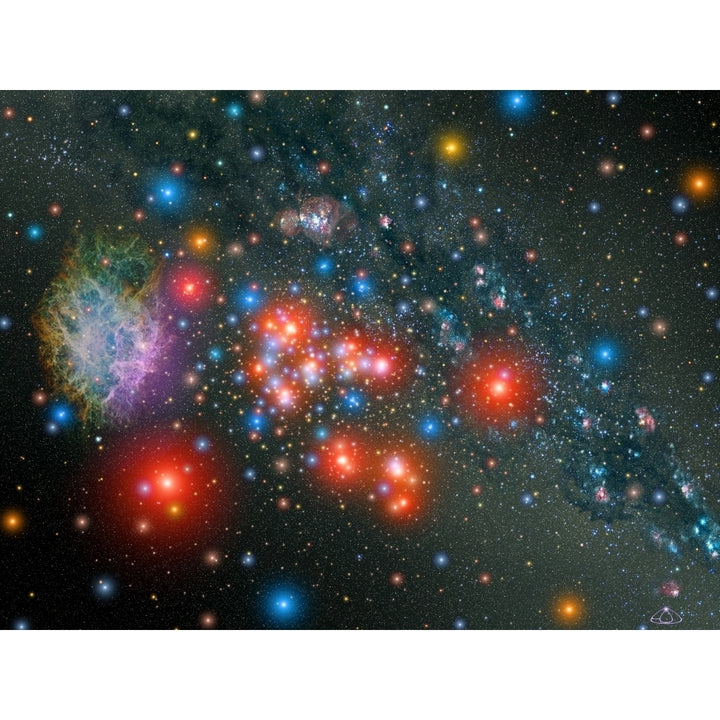 Red Super Giant Cluster with associated Supernova Remnant Poster Print Image 1