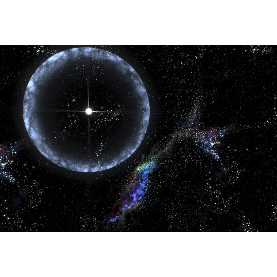 A Neutron star SGR 1806-20 producing a gamma ray flare Poster Print Image 1