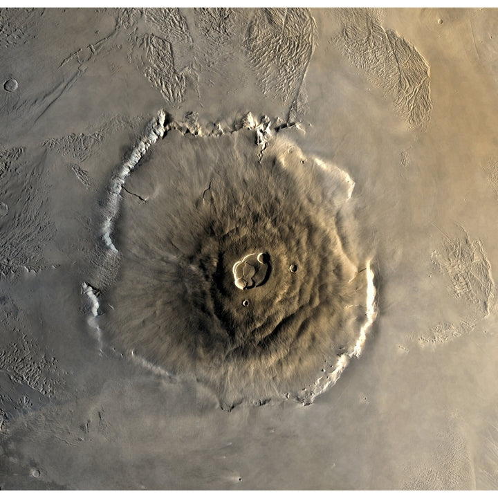 The largest known volcano in the solar system Olympus Mons Poster Print Image 1