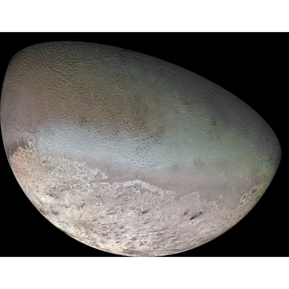 Triton the largest moon of planet Neptune Poster Print Image 1