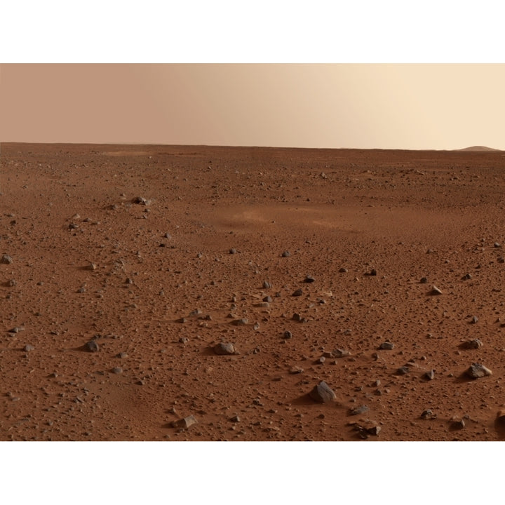 The rocky surface of Mars Poster Print Image 1