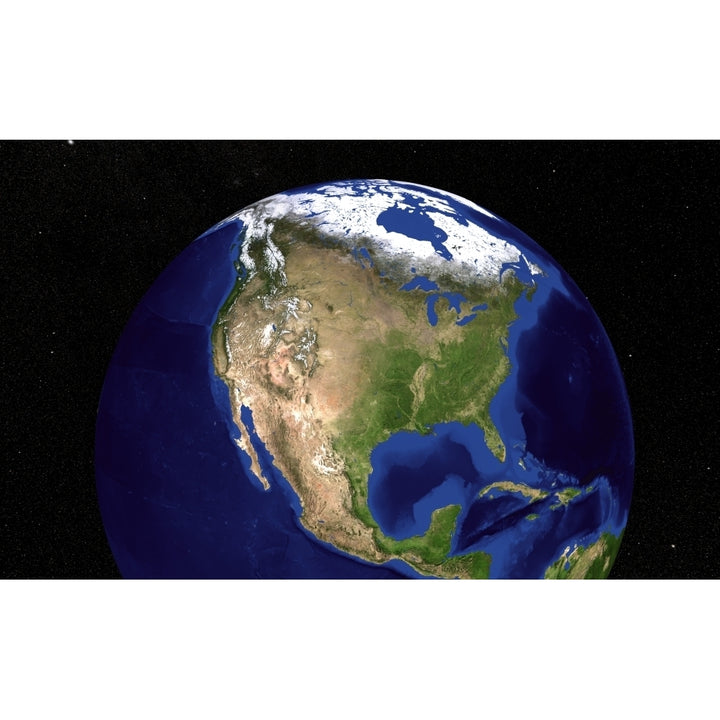 The Blue Marble Next Generation Earth showing North America Poster Print Image 1