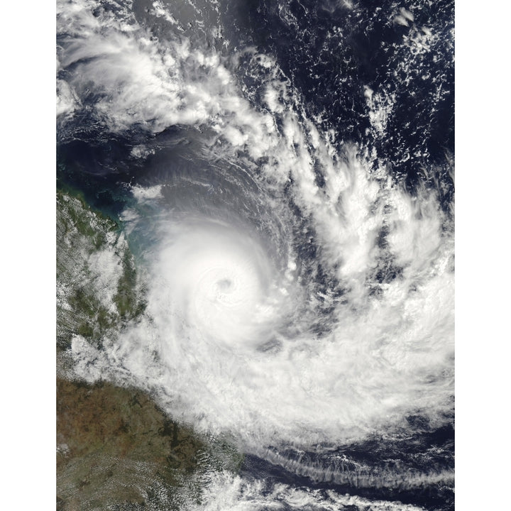 Tropical Cyclone Hamish over Australia Poster Print Image 1