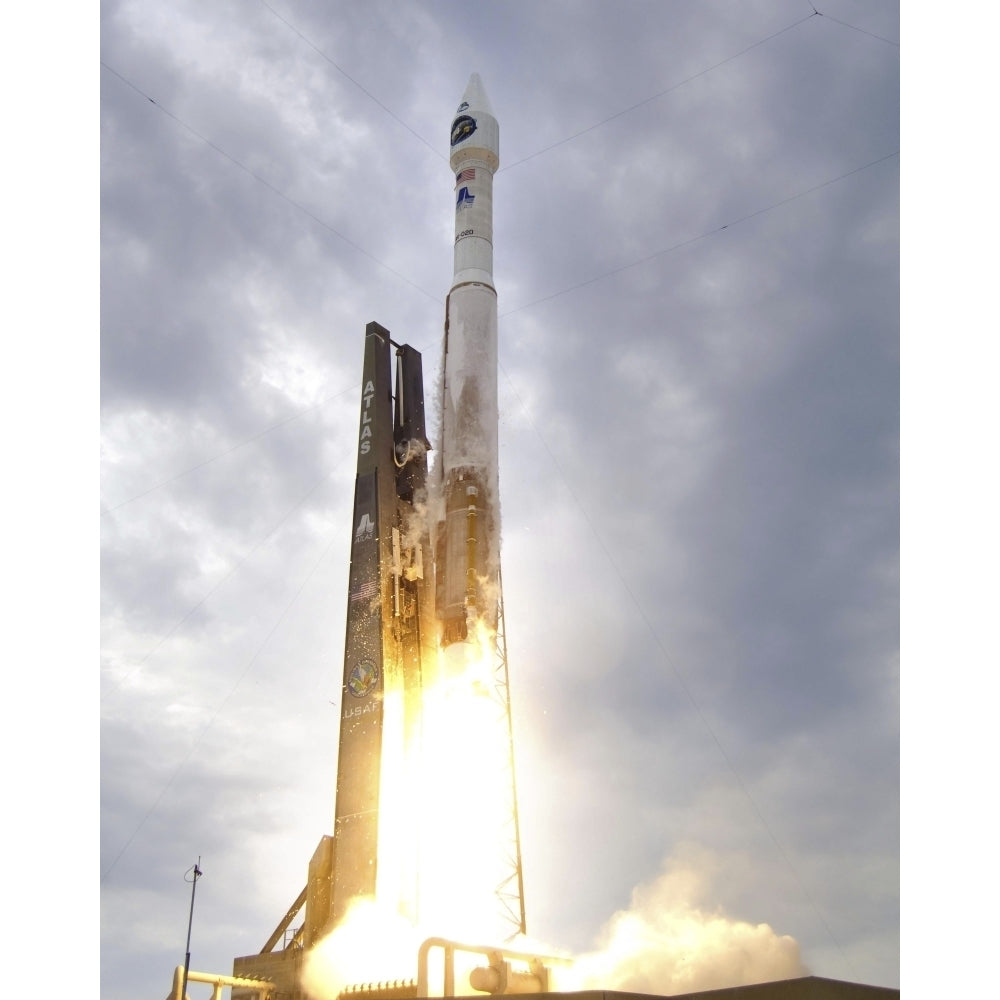 An United Launch Alliance Atlas V rocket lifts off Poster Print Image 1