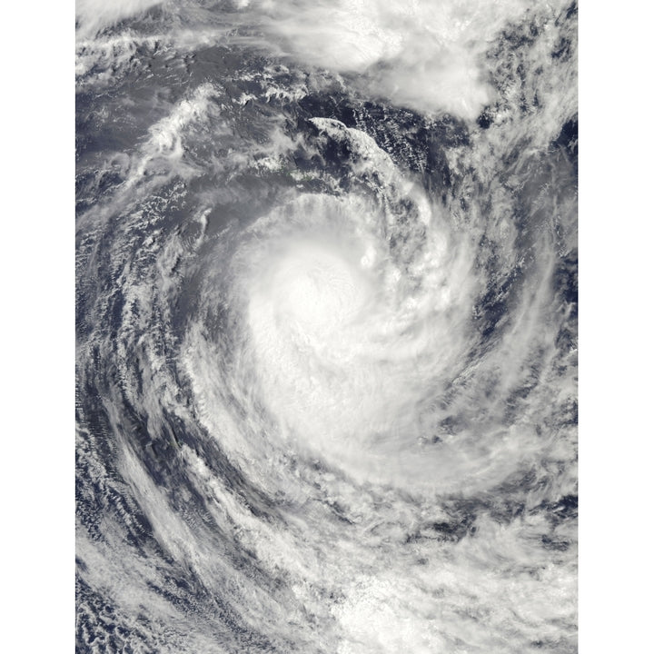 Cyclone Rene over the South Pacific Ocean Poster Print Image 1