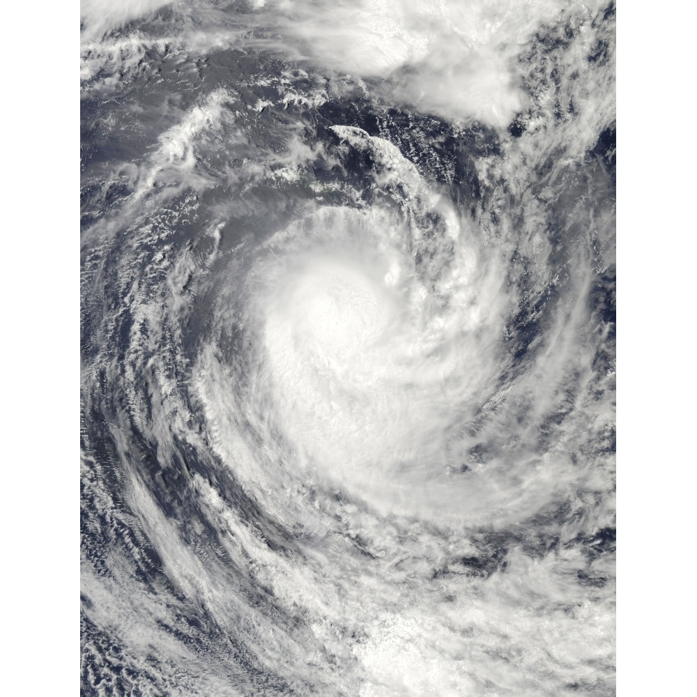 Cyclone Rene over the South Pacific Ocean Poster Print Image 2