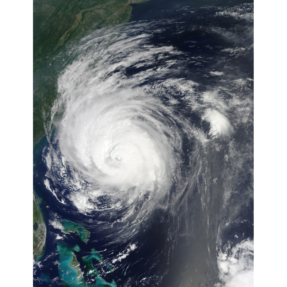 Hurricane Earl grazing the North Carolina coast Poster Print Image 1