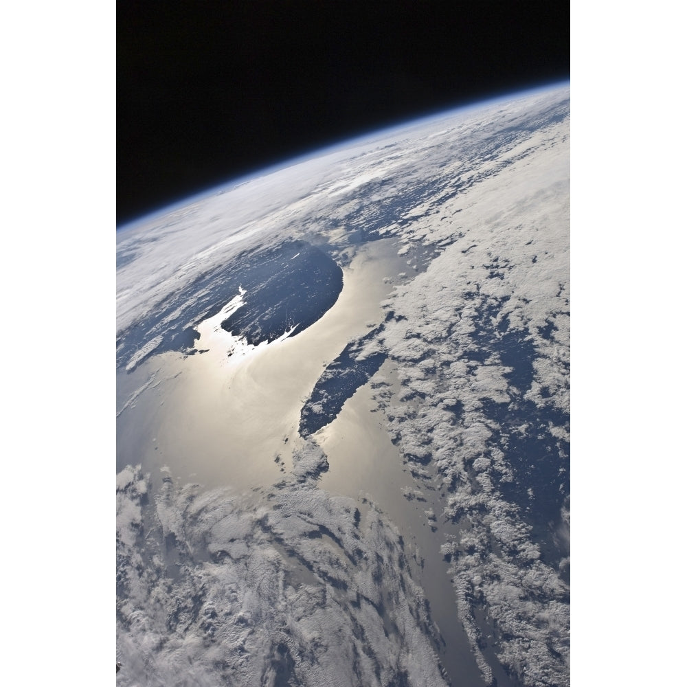 High-oblique view of the Gaspe Peninsula and Anticosti Island Poster Print Image 2