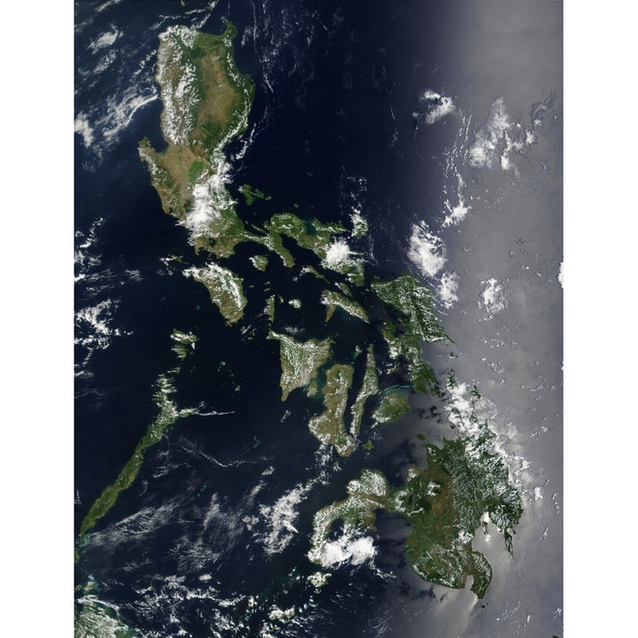 Satellite image of the Philippines Poster Print Image 1