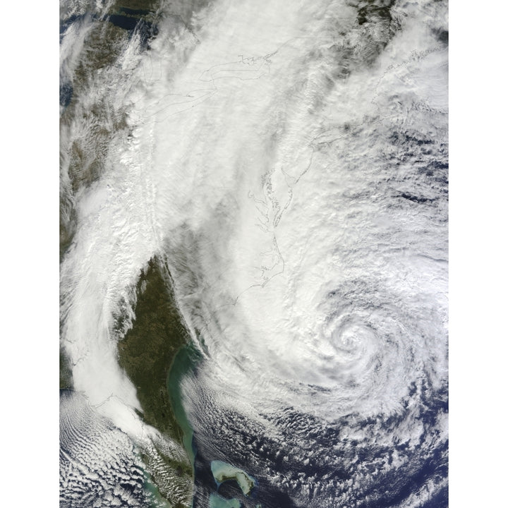 Hurricane Sandy off the southeastern United States Poster Print Image 2