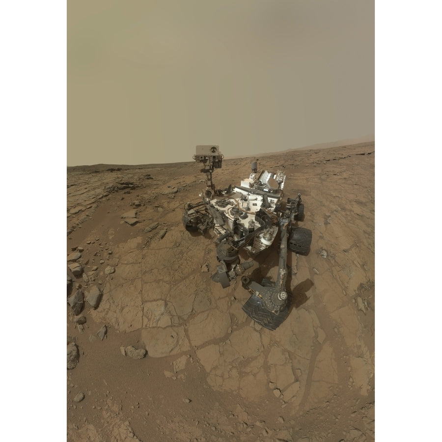 Self-portrait of Curiosity rover on the surface of Mars Poster Print Image 1