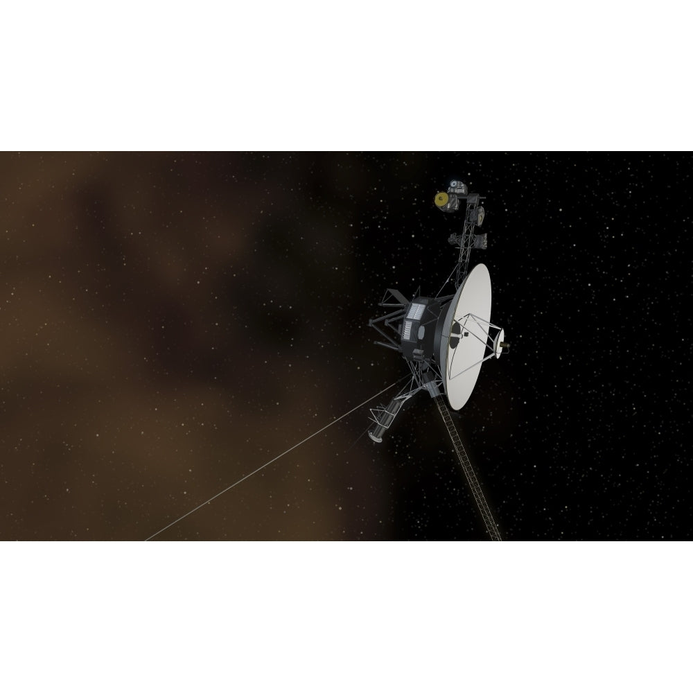 Voyager 1 spacecraft entering interstellar space Poster Print Image 1