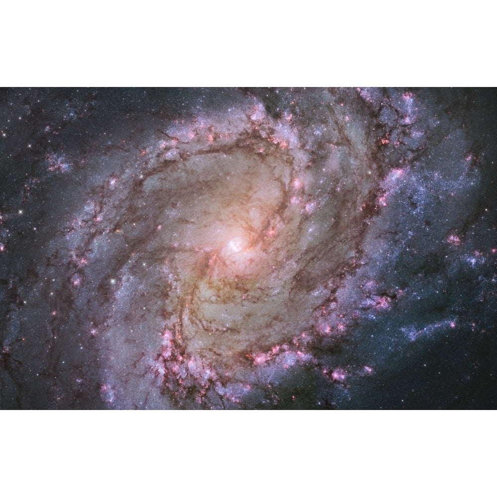 Barred spiral galaxy Messier 83 Poster Print Image 1