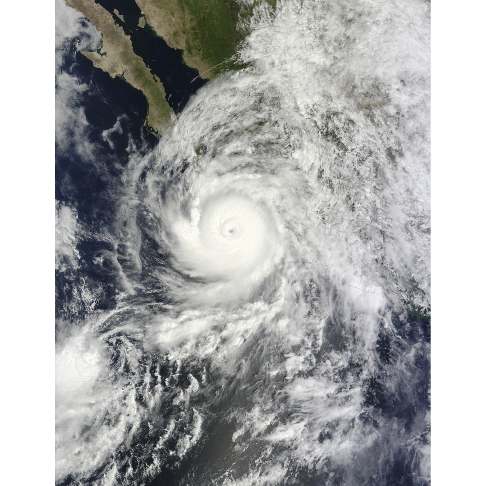 Hurricane Odile southeast of the Baja California peninsula Poster Print Image 2