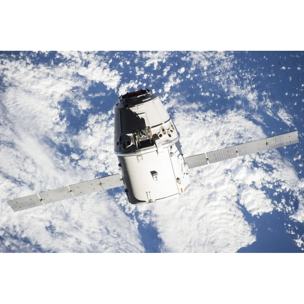 The SpaceX Dragon commercial cargo craft Poster Print Image 1