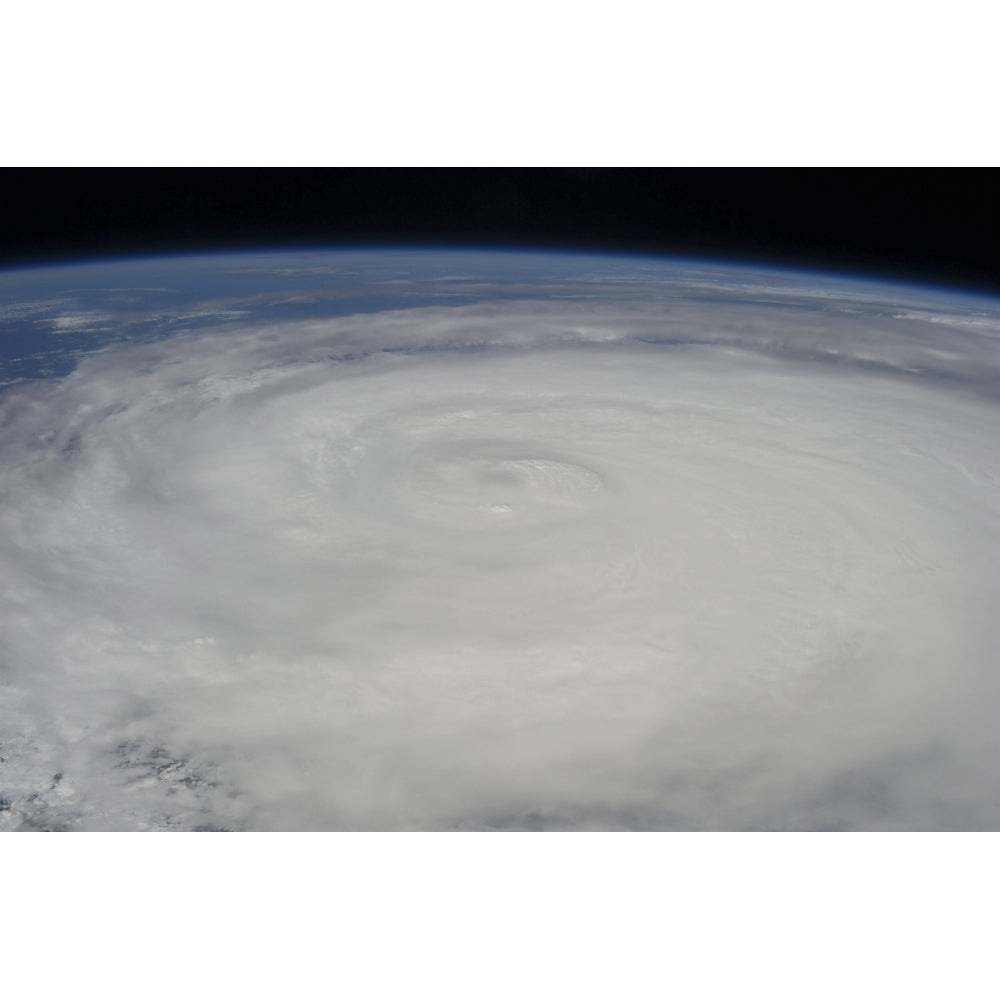 View from space of Typhoon Soulik east of northern Taiwan Poster Print Image 1