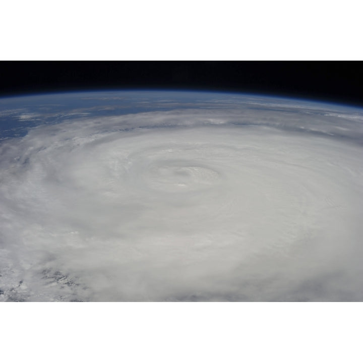 View from space of Typhoon Soulik east of northern Taiwan Poster Print Image 1