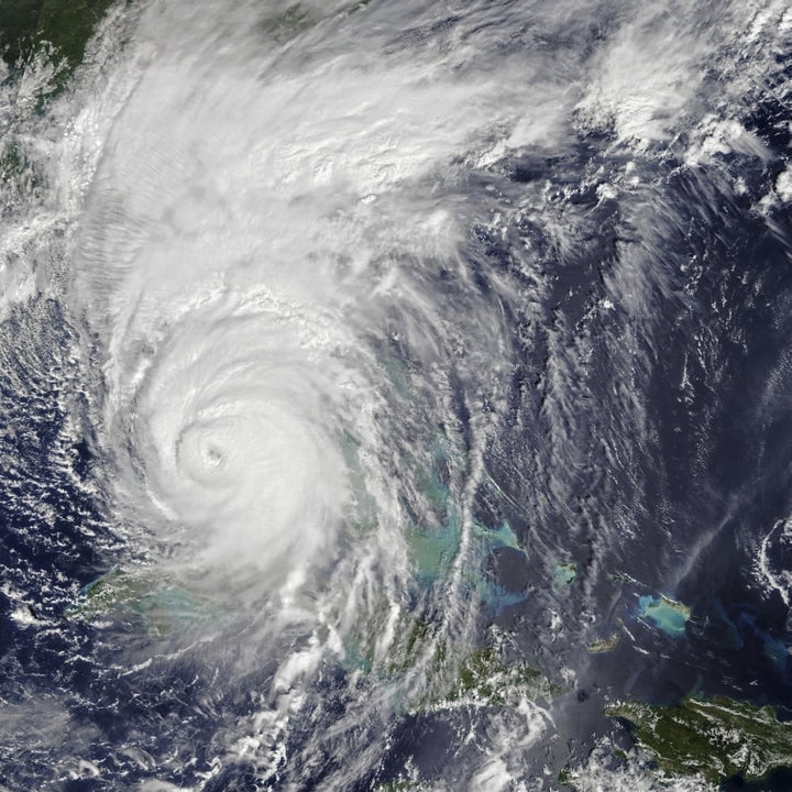 Hurricane Irma passing over the Florida Keys USA Poster Print by Stocktrek Images Image 1