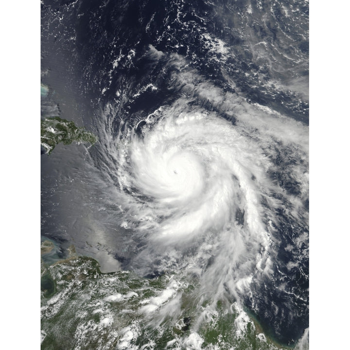 Hurricane Maria over the Leeward Islands Poster Print by Stocktrek Images Image 1