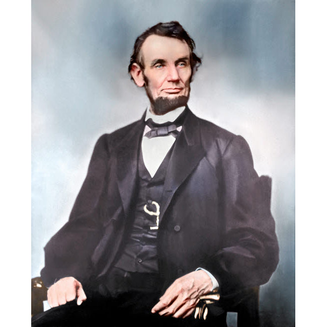 Portrait of President Abraham Lincoln during the American Civil War Poster Print by Stocktrek Images Image 1