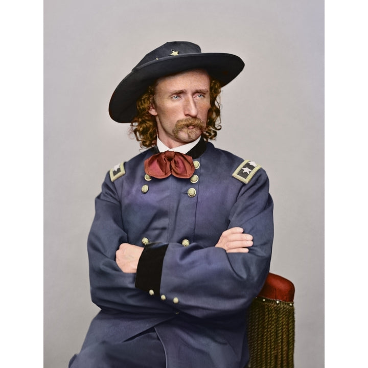 Civil War portrait of Major General George Armstrong Custer. Poster Print by Stocktrek Images Image 2