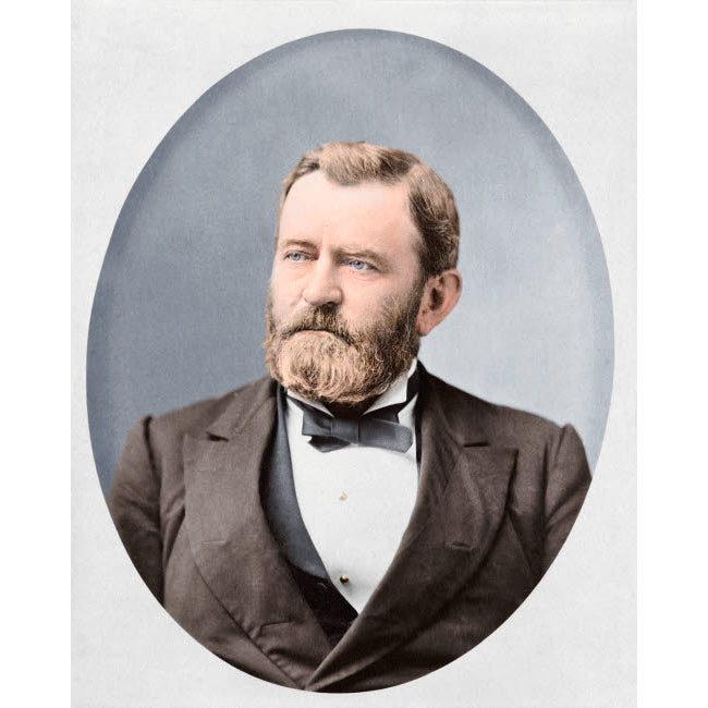 Head-and-shoulders portrait of Ulysses S Grant Poster Print by Stocktrek Images Image 1