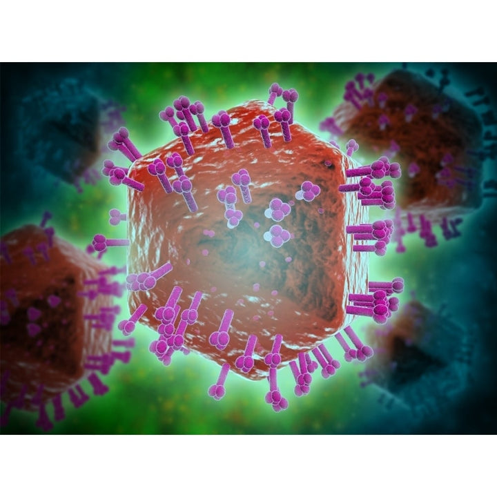 Conceptual image of HIV Poster Print Image 2