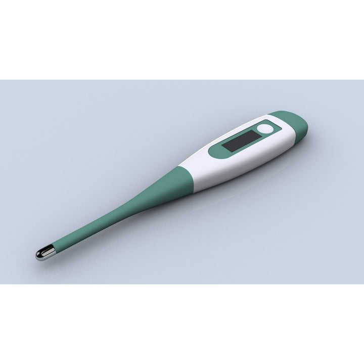 Conceptual image of a digital thermometer Poster Print Image 2