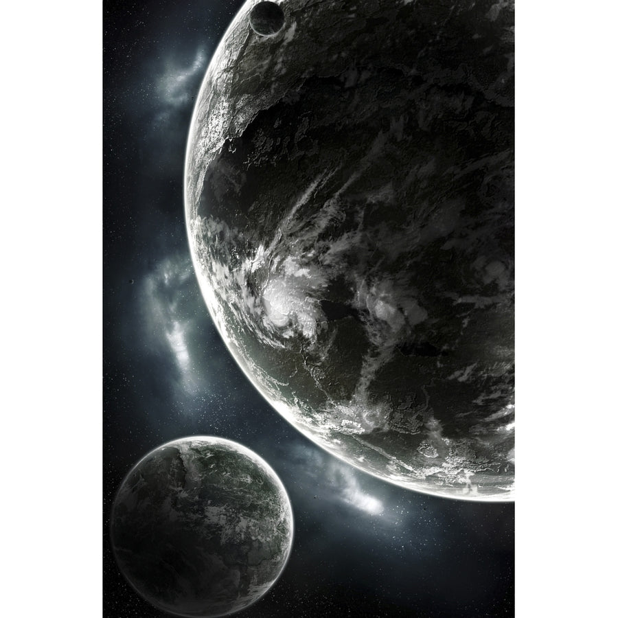 First day on a recently colonized earth-like planet Poster Print Image 1