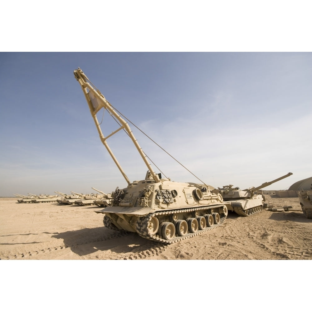 M88 recovery vehicle at Camp Warhorse Poster Print Image 1