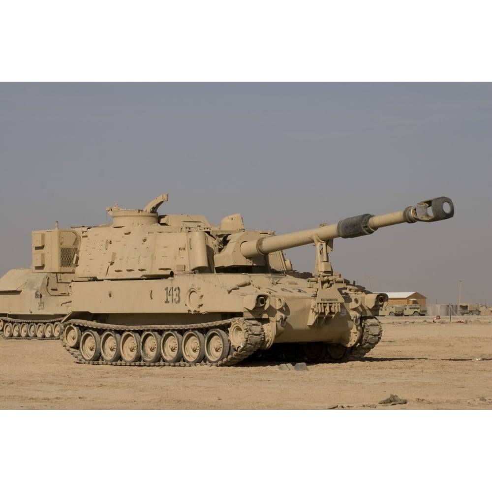 M109 Paladin a self-propelled 155mm howitzer Poster Print Image 2