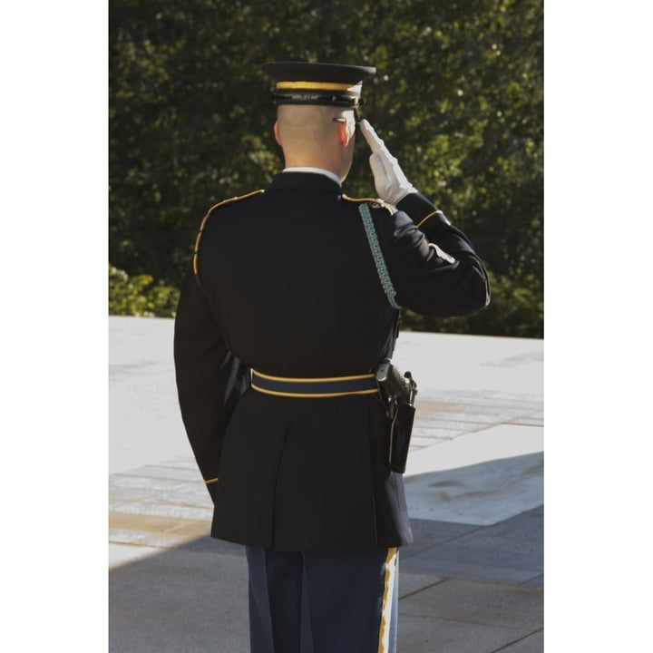 Honor Guard at the Tomb of the Unknowns Arlington National Cemetery Poster Print Image 2