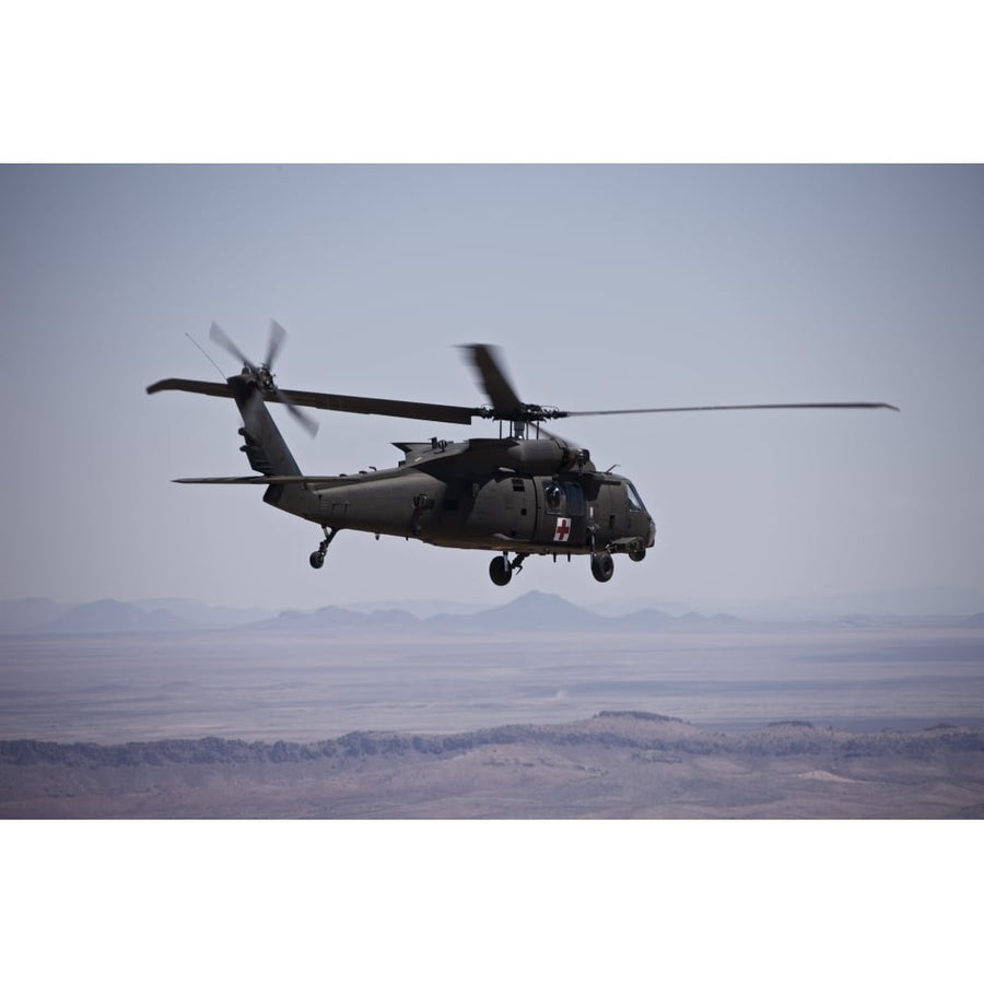 UH-60 Black Hawk takes off after refueling in Mexico Poster Print Image 1