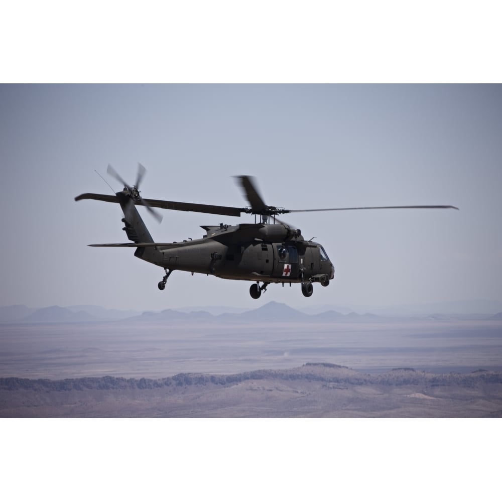 UH-60 Black Hawk takes off after refueling in Mexico Poster Print Image 2