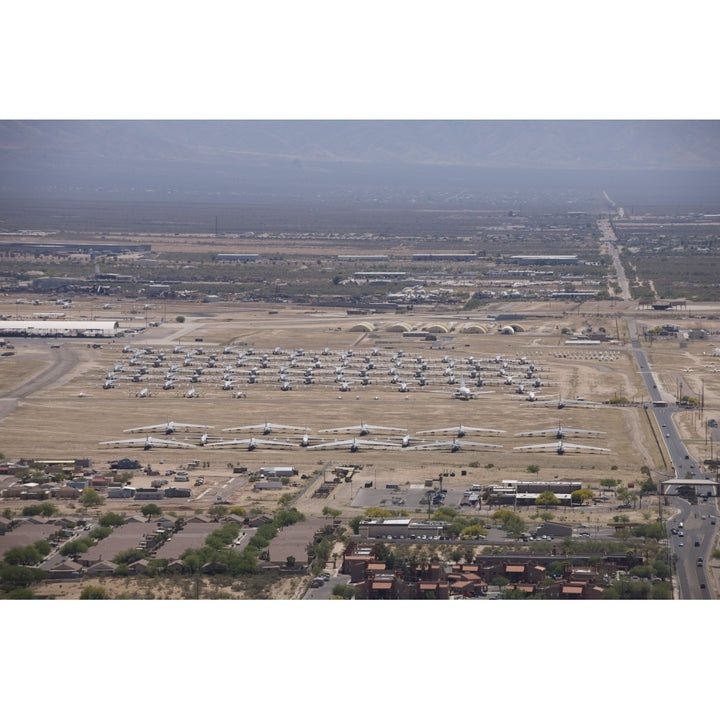 Davis-Monthan Air Force Base airplane boneyard in Arizona Poster Print Image 1