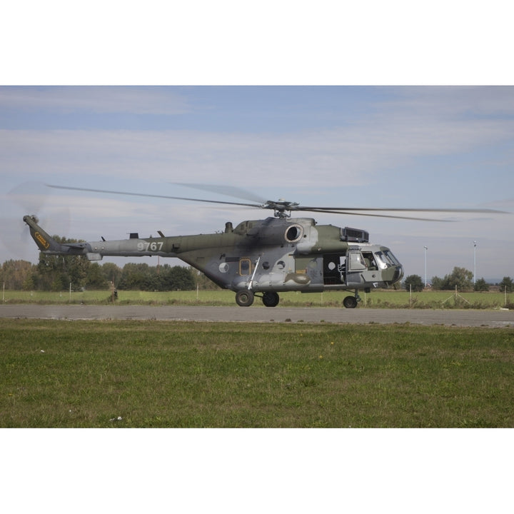 A Czech Air Force Mil Mi-171Sh helicopter Poster Print Image 2