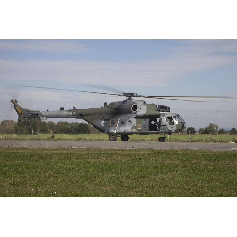 A Czech Air Force Mil Mi-171Sh helicopter Poster Print Image 1