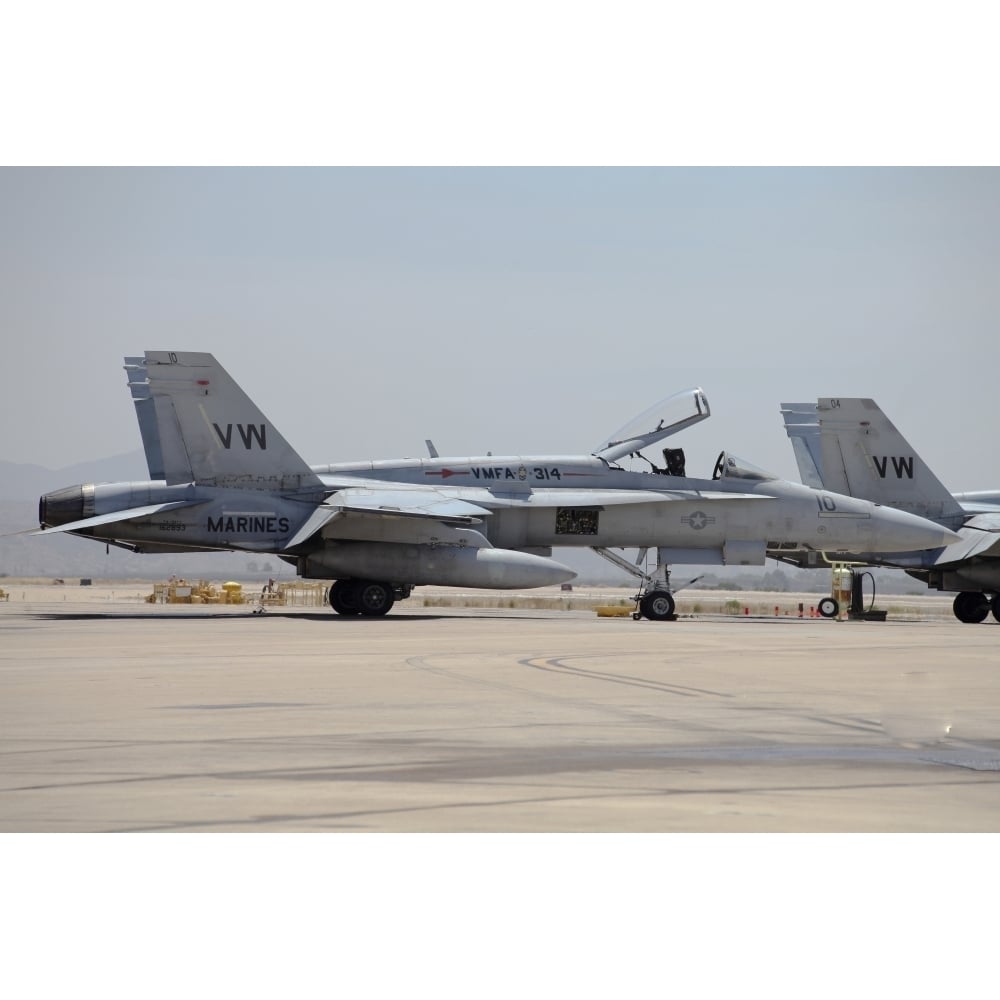 An F/A-18C Hornet at Marine Corps Air Station Miramar California Poster Print Image 2