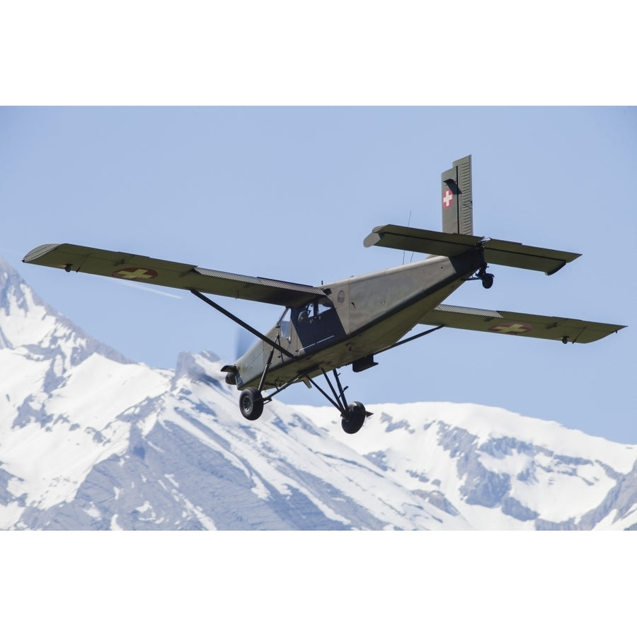 Pilatus PC-6 transport aircraft of the Swiss Air Force Poster Print Image 1