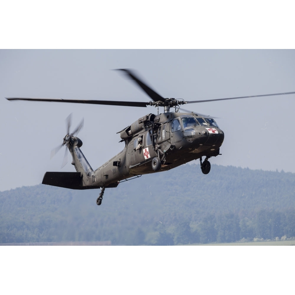 UH-60A Black Hawk medevac helicopter of the U.S Army Poster Print Image 1