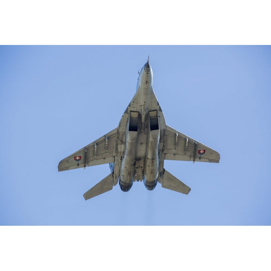 An MiG-29AS Fulcrum of the Slovak Air Force in flight Poster Print Image 1