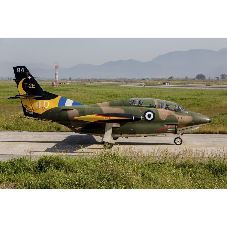 A T-2E Buckeye trainer aircraft of the Hellenic Air Force in 40th anniversary markings Poster Print Image 1